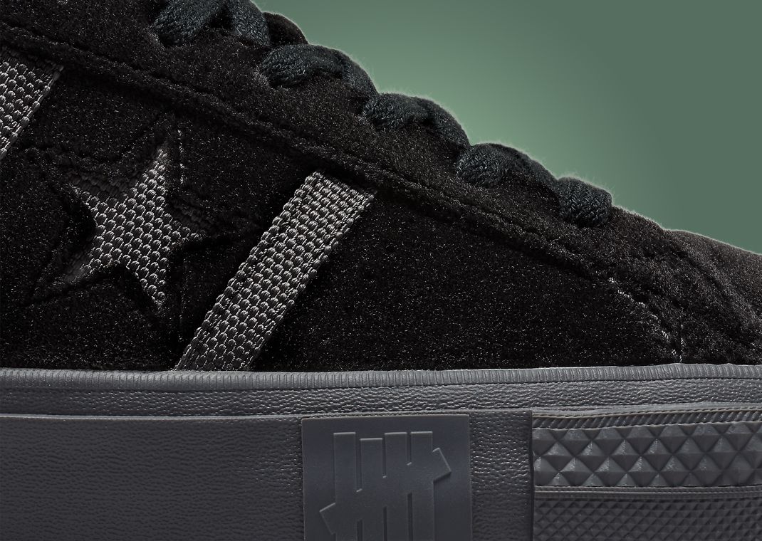 UNDEFEATED x Converse One Star Academy Pro Black Toe Detail