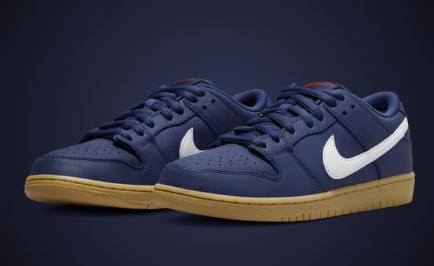 Nike SB Dunk Low Navy Gum Lateral