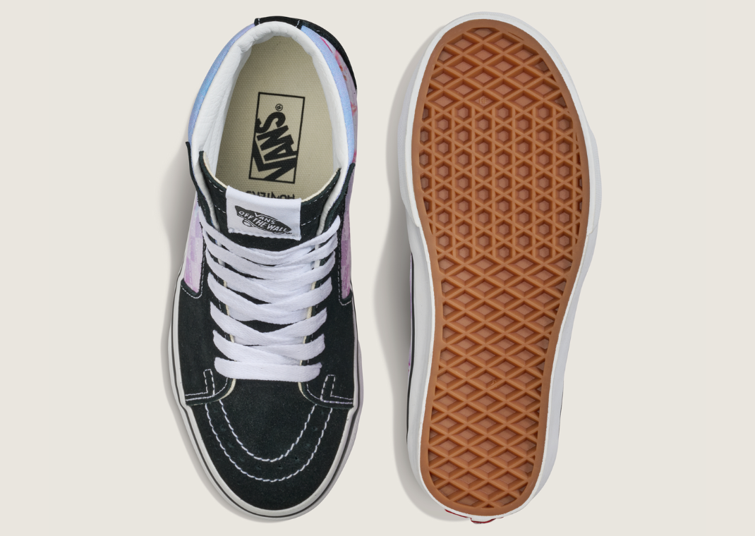 K-Pop Demon Hunters x Vans Sk8-Hi Black Light Blue (GS) - Top & Bottom