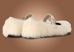 Ambush x UGG Mary Jane White Heel Angle