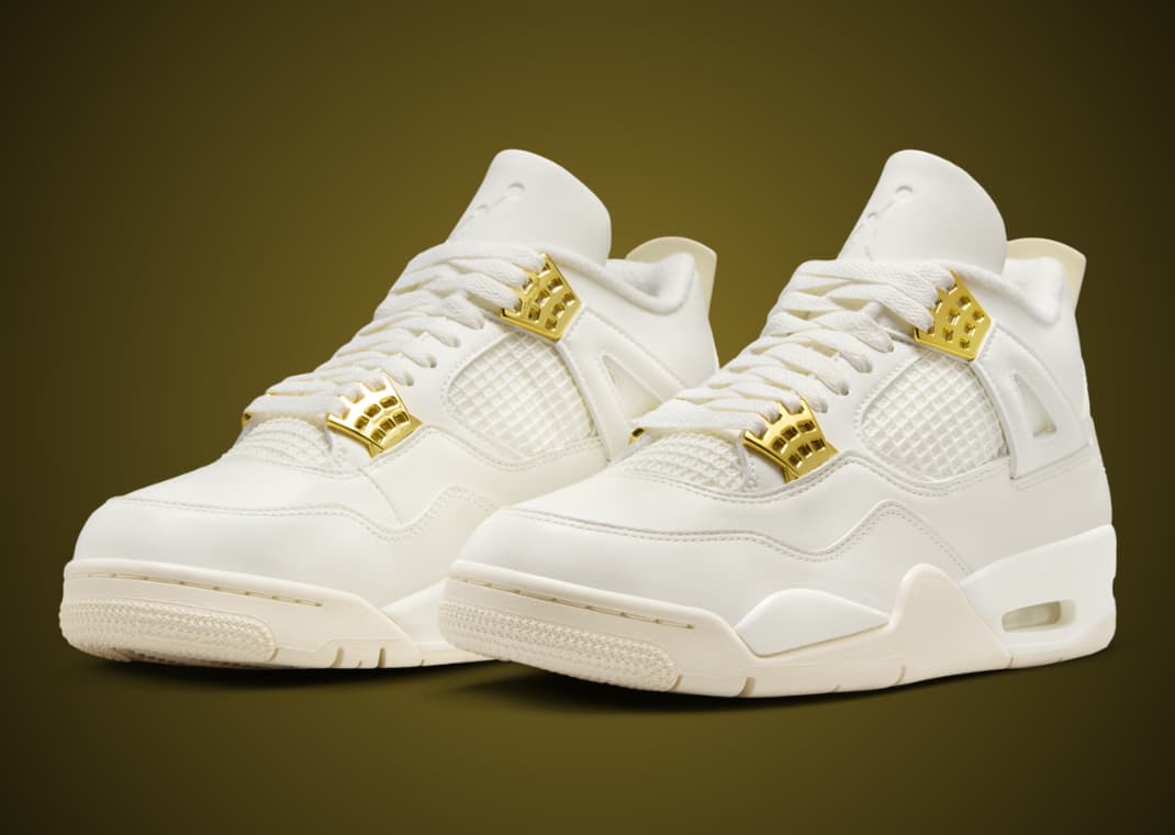 The Women s Exclusive Air Jordan 4 Metallic Gold Releases March 2024