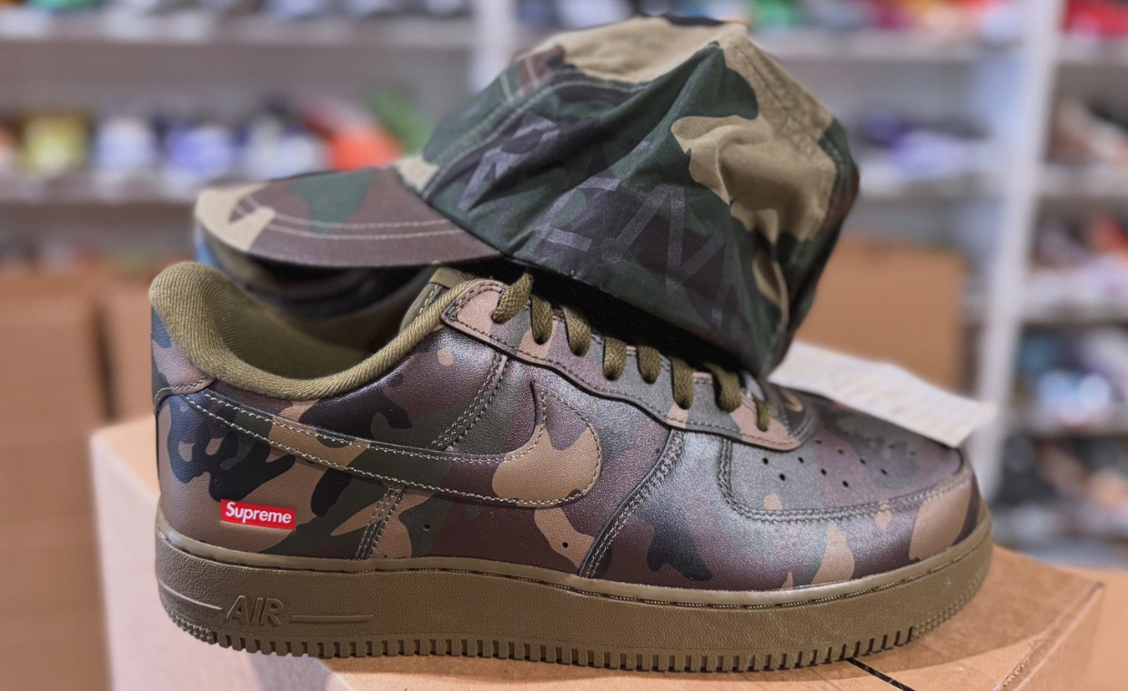 Supreme’s Camo Nike Air Force 1 Collection Continues in Woodland Green