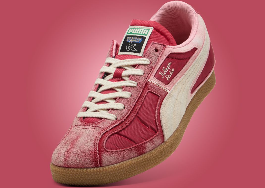 KidSuper x Puma Brasil Panels Dark Crimson - Angle