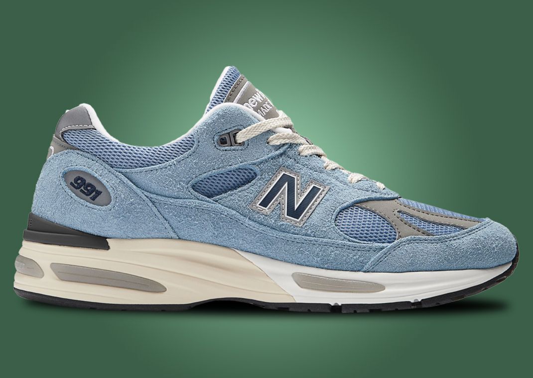 New Balance 991v2 Made in UK Celestial Blue Lateral