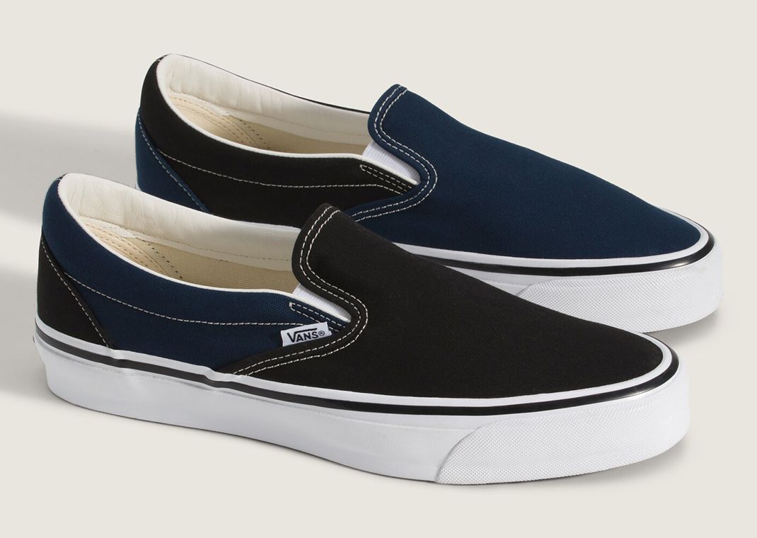 Engineered Garments x OTW by Vans Authentic Black Navy Angle
