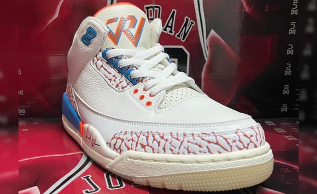 First Look At Russell Westbrook's Air Jordan 3 Retro Triple Double PE