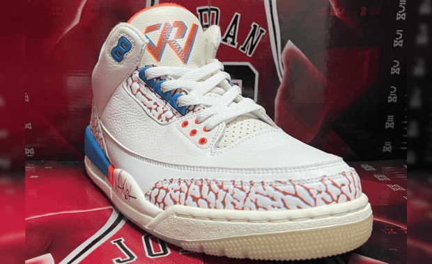 First Look At Russell Westbrook's Air Jordan 3 Retro Triple Double PE