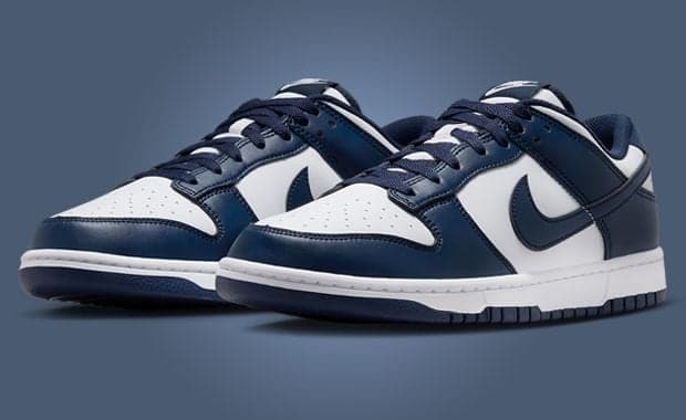 Nike Dunk Low White Midnight Navy