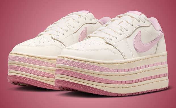 Air Jordan 1 Low Triple Stack Pale Ivory Pink