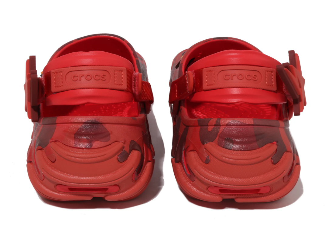 BAPE x Crocs Echo RO Clog Red