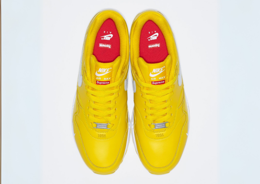 Supreme x Nike Air Max 1 '87 SP Speed Yellow Top