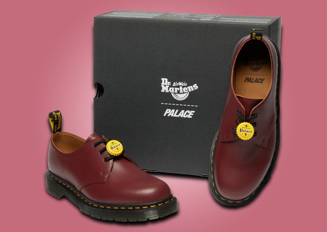 Palace x Dr. Martens 1461 Cherry Red Angle