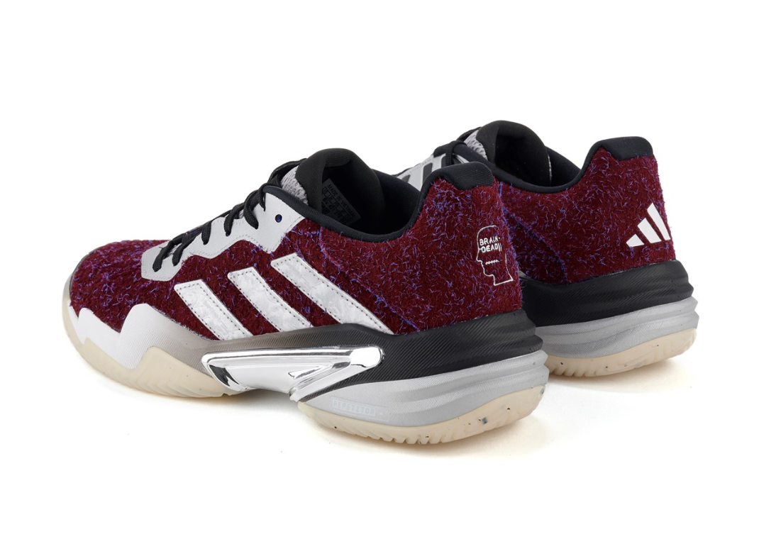Brain Dead x adidas Barricade 13 Burgundy - Back Angle