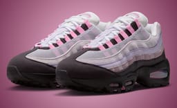 The Nike Air Max 95 Burgundy Ash is a Women’s Exclusive in Soft Pink and Purple Accents