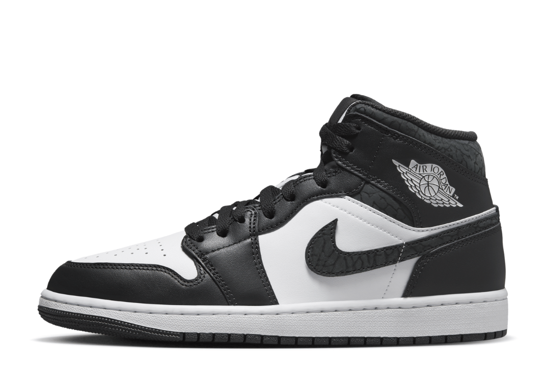 Air Jordan 1 Mid SE Panda Elephant Lateral