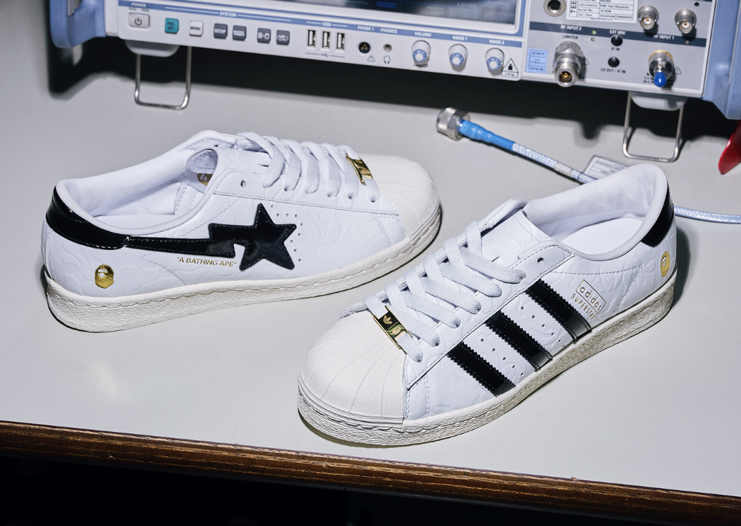 BAPE x adidas Superstar White