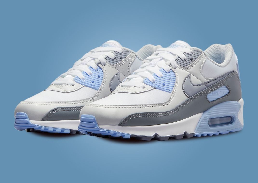 Nike Air Max 90 Wolf Grey Cobalt Bliss (W)