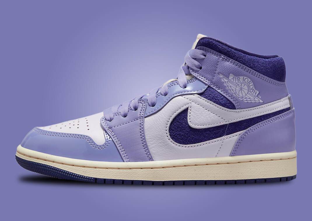 We're Getting Vintage Vibes From The Air Jordan 1 Mid SE Sky J Purple