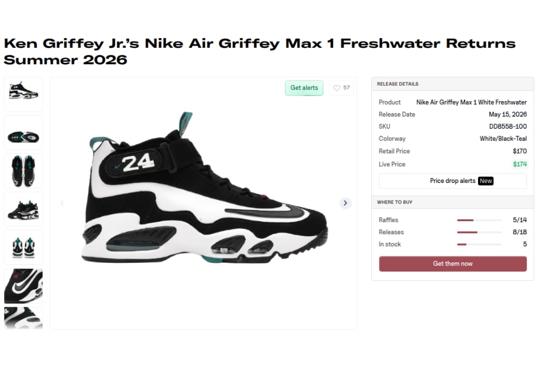 Nike Air Griffey Max 1 Freshwater