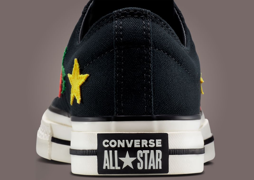 Daily Paper x Converse Star Player 76 Ox Black Heel Detail