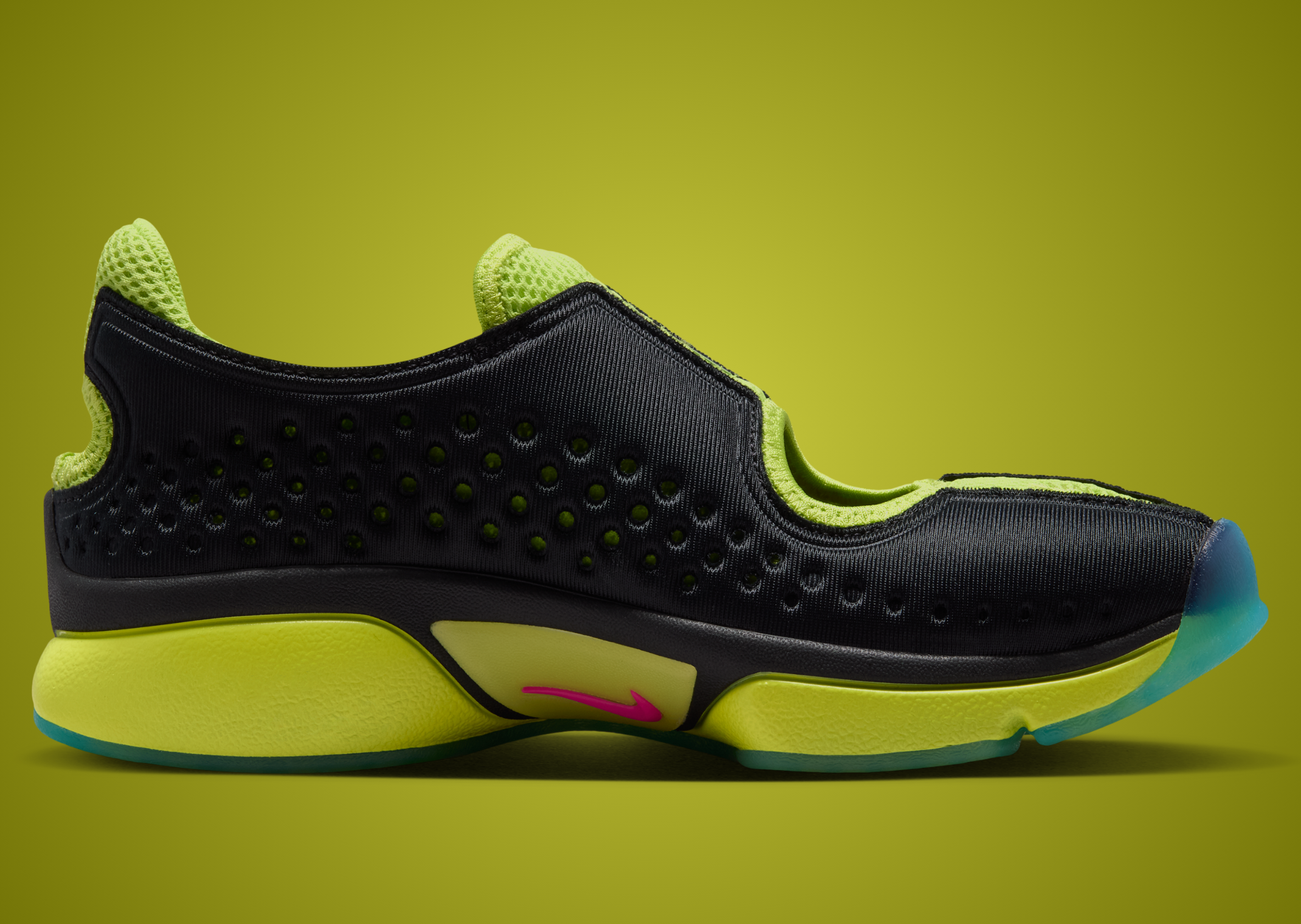 MoMA x Nike Air Rift 2 Black Light Fuchsia - Medial