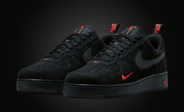 Enter Stealthy Season With The Nike Air Force 1 Low LV8 Black Light Crimson