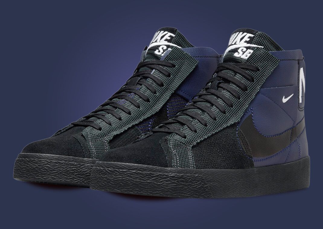 Nike SB Zoom Blazer Mid Premium Midnight Navy Black