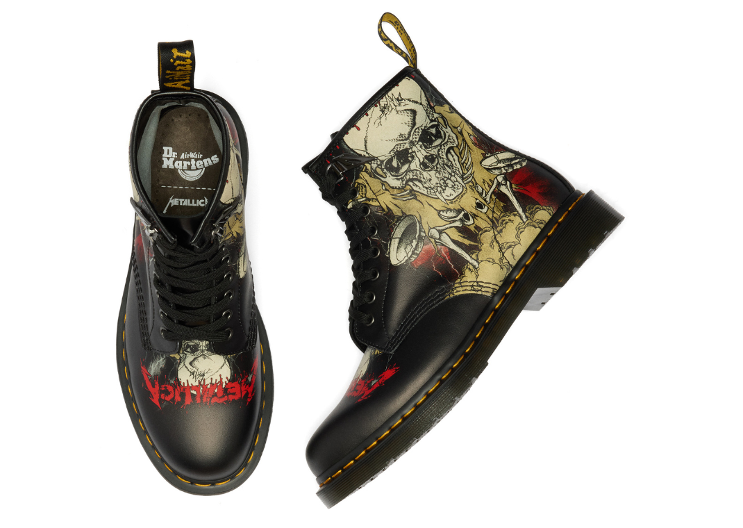 Metallica x Dr. Martens 1460 8-Eye Smooth Leather Boot Multi - Pair