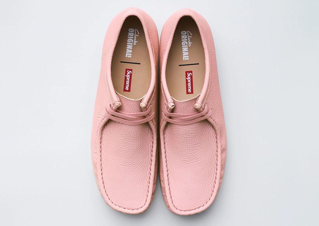 Supreme x Clarks Originals Wallabee Reflective Pink Top