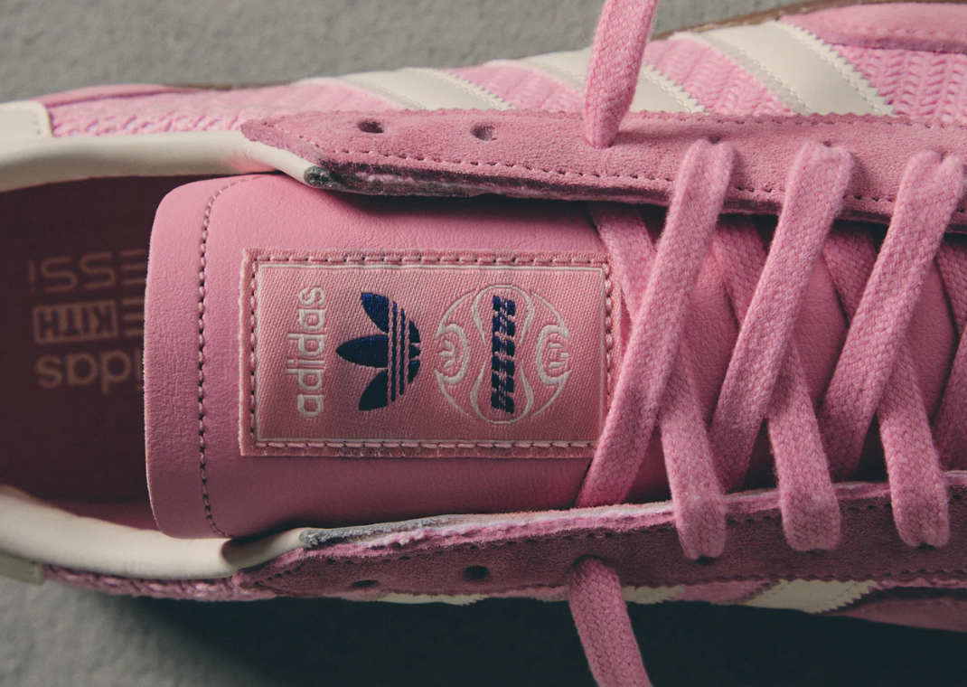 Kith x Messi x adidas Handball Spezial Light Pink - Detail
