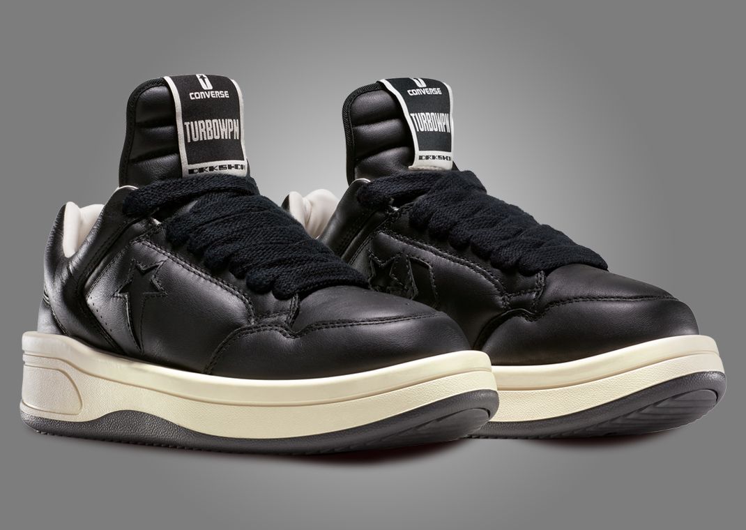 Rick Owens x Converse DRKSHDW TURBOWPN Ox Black Angle