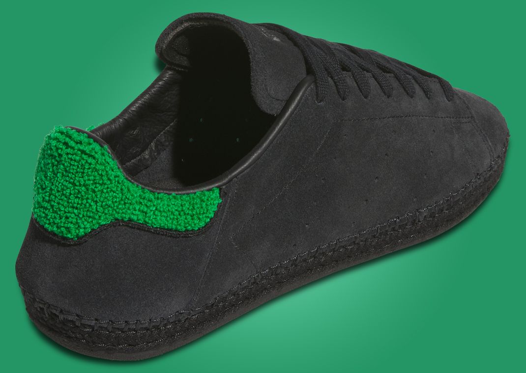 CLOT x adidas Stan Smith Espadrille Black Green Heel Angle