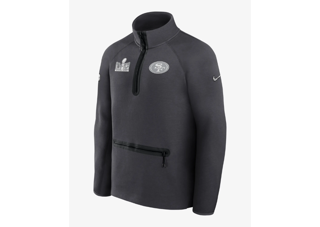 San Francisco 49ers Super Bowl LVIII Opening Night Tech Fleece 1/2-Zip Front