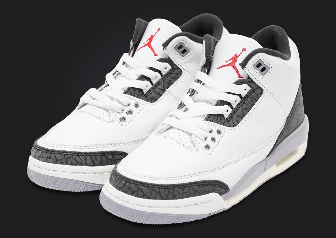 Air Jordan 3 Retro Cement Grey Angle