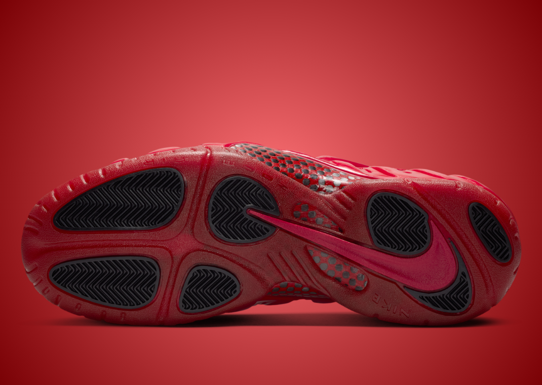 Nike Air Foamposite Pro Gym Red - Bottom