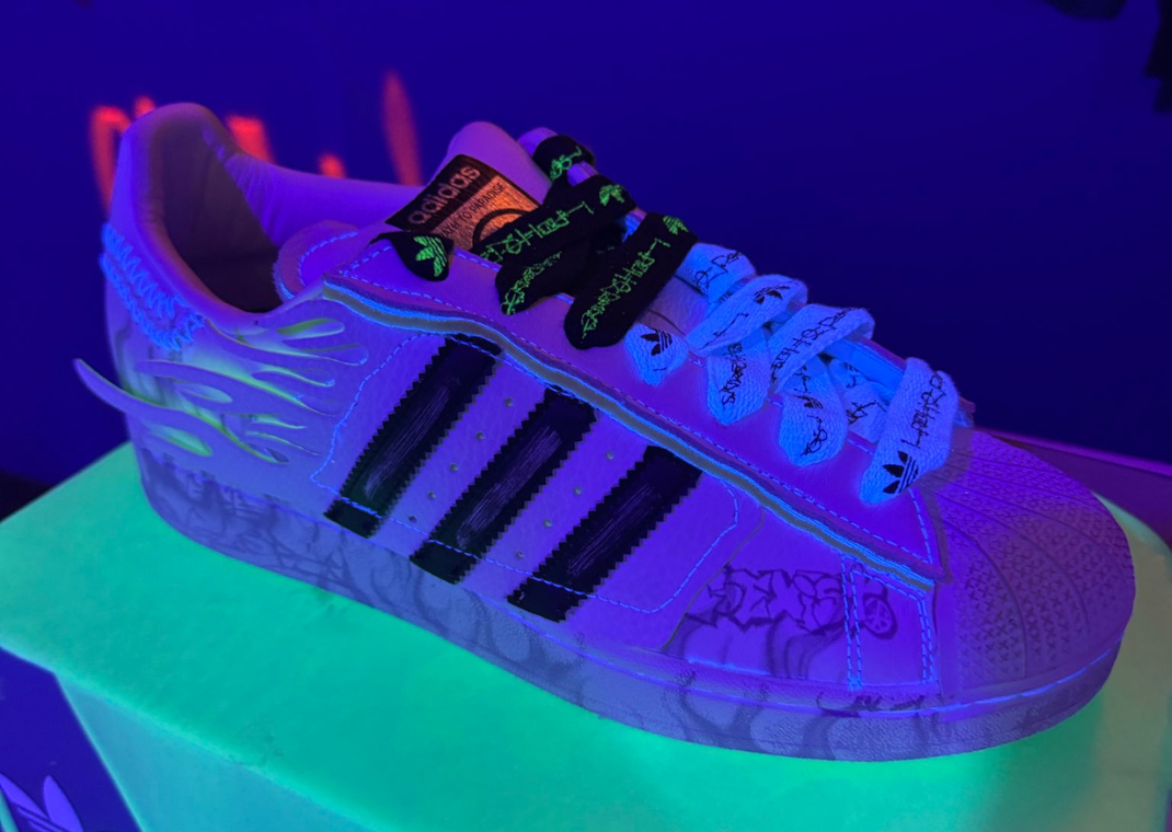 Hellstar x adidas Superstar White