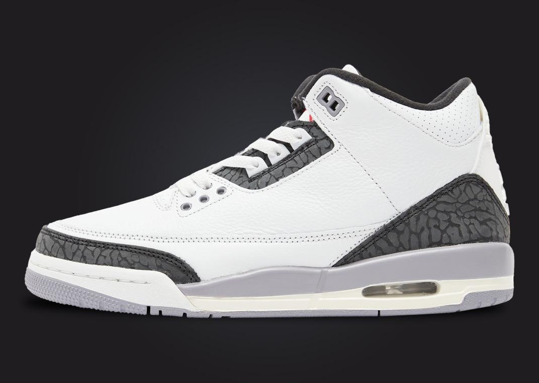 Air Jordan 3 Retro Cement Grey Lateral