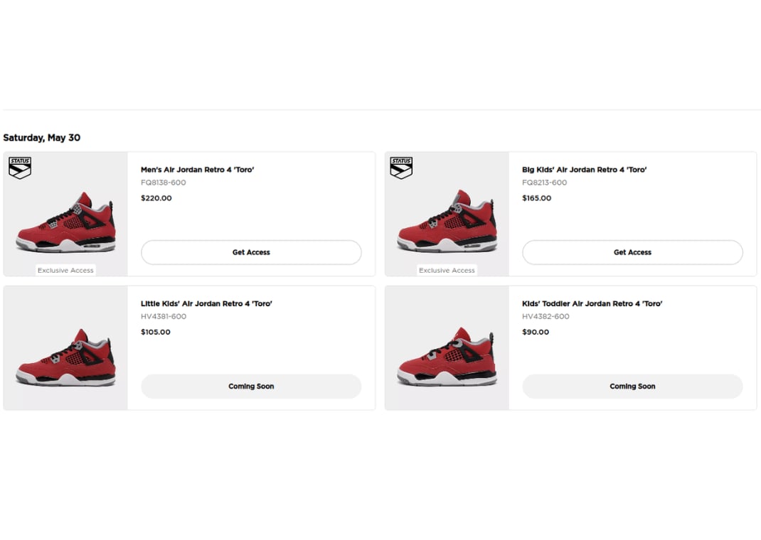 Where to Buy the Air Jordan 4 Toro Bravo