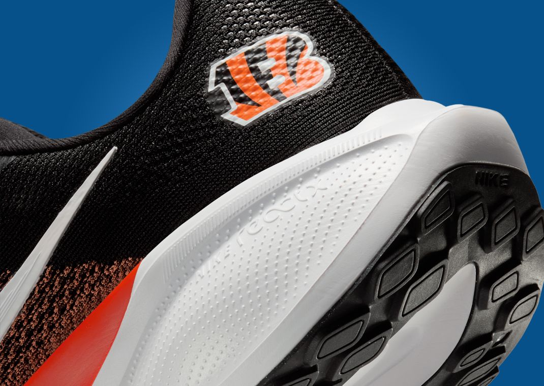 NFL x Nike Pegasus 41 Cincinnati Bengals Heel Detail