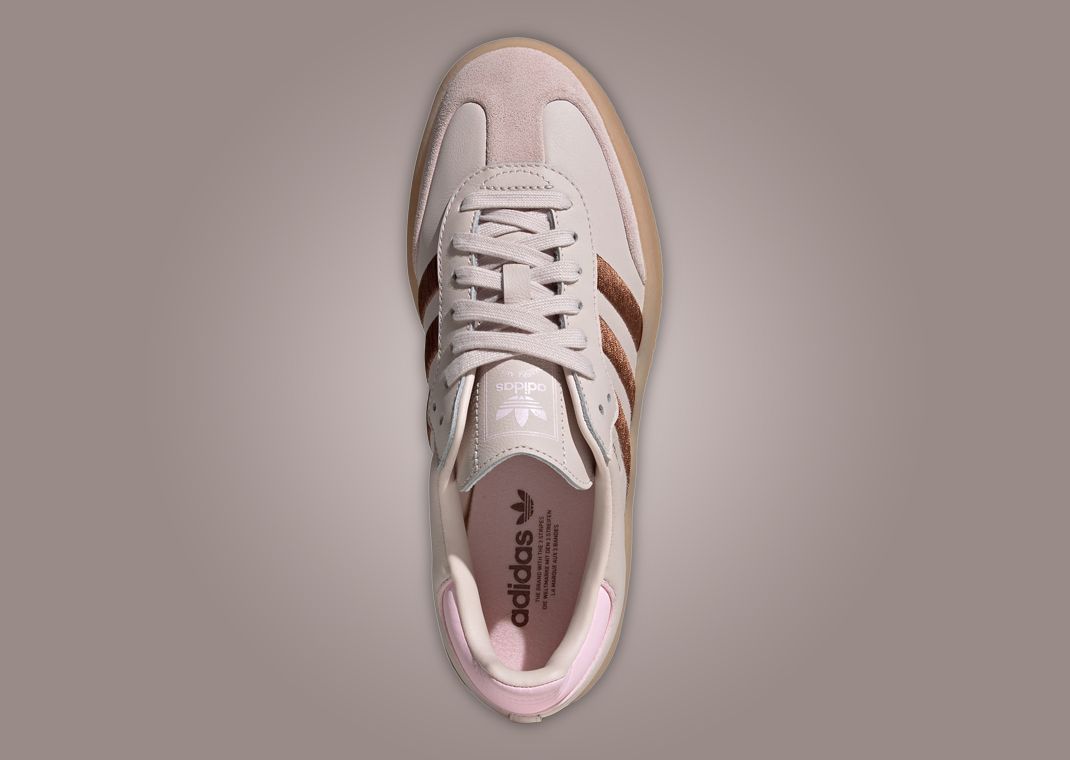 【Adidas】Sambae Putty Mauve Preloved Brown ★大人気 22-26★ Adidas Sambae (Putty Mauve/Preloved Brown/Clear Pink