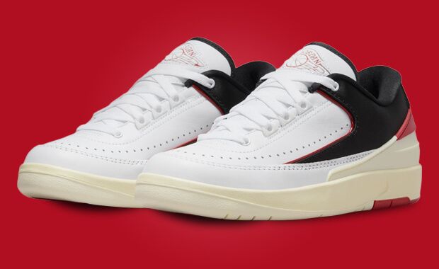 The Women's Exclusive Air Jordan 2 Low White University Red Black Releases November 21