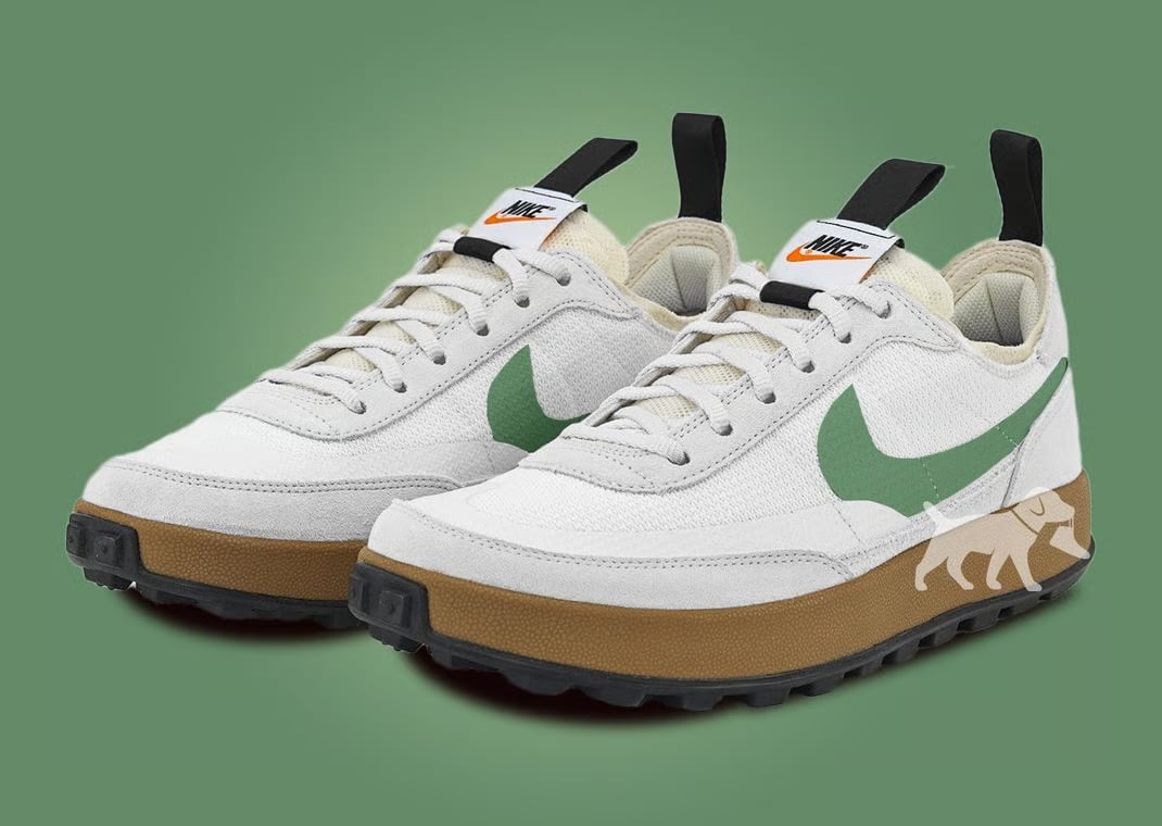 Tom Sachs x NikeCraft General Purpose Shoe White Gorge Green