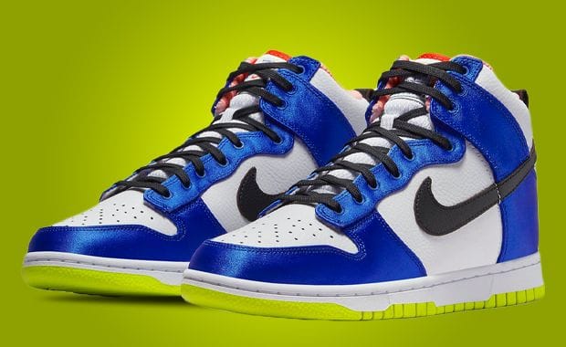 This Women’s Nike Dunk High Comes In Racer Blue Nylon