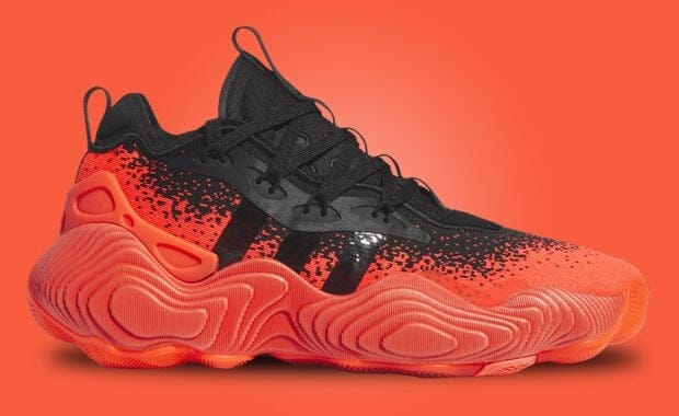 The adidas Trae Young 3 Core Black Solar Red Releases November 2023