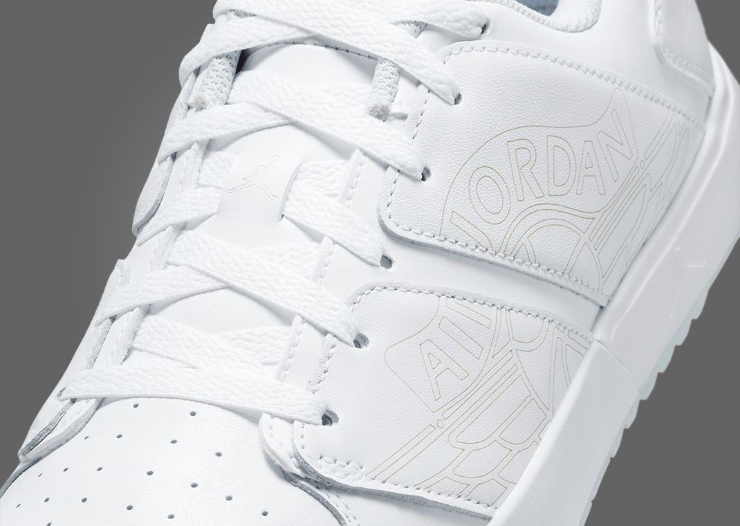 Air Jordan Nu Retro 1 Low Golf Triple White Detail
