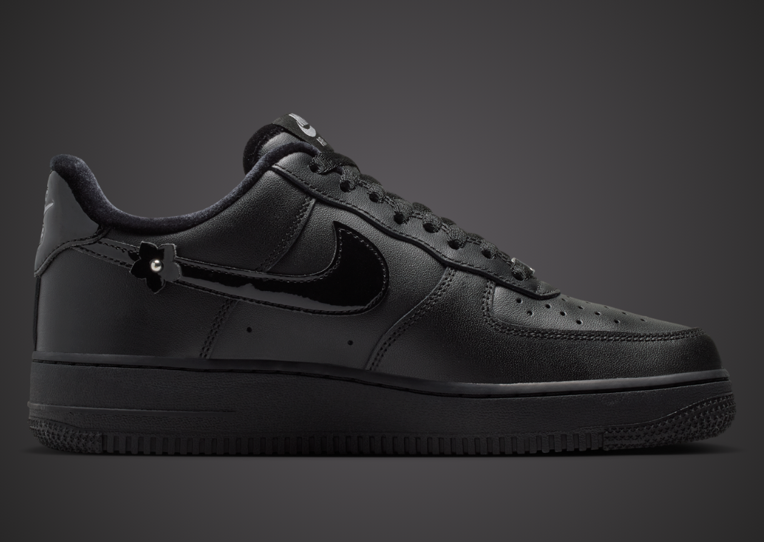 Nike Air Force 1 Low '07 Flowers Black - Medial