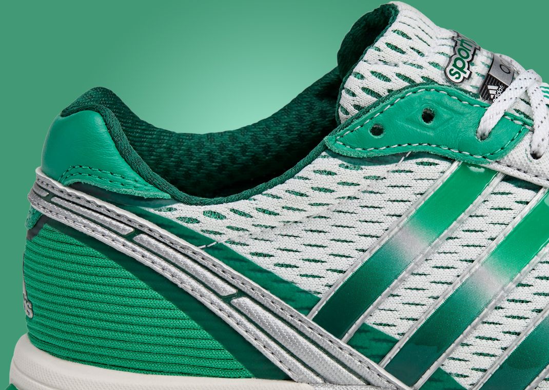 Sporty & Rich x adidas Adizero Adios Cloud White Court Green Detail