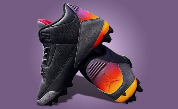 Mache Made a Custom Pair of J. Balvin Jordan 3 Rio Cleats for Raiders’ LB Devin White 