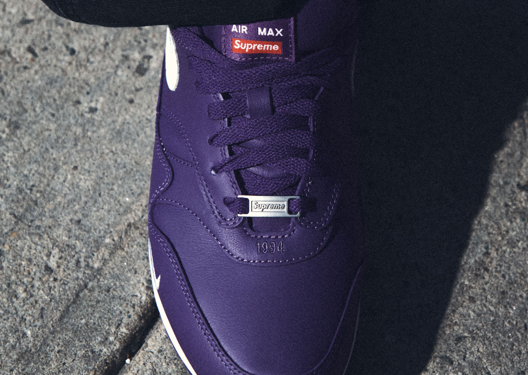 Supreme x Nike Air Max 1 '87 SP Varsity Purple Toe