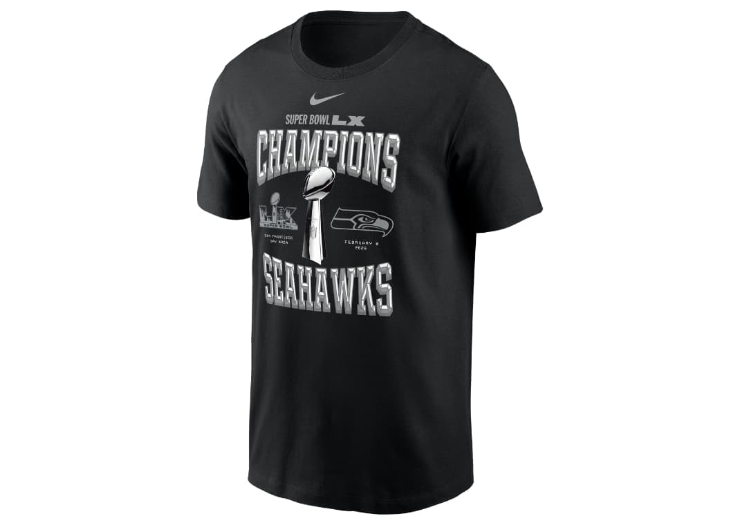Seattle Seahawks Super Bowl LX Champions Trophy Collection Men's Nike NFL T-Shirt
